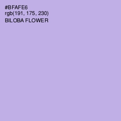 #BFAFE6 - Biloba Flower Color Image